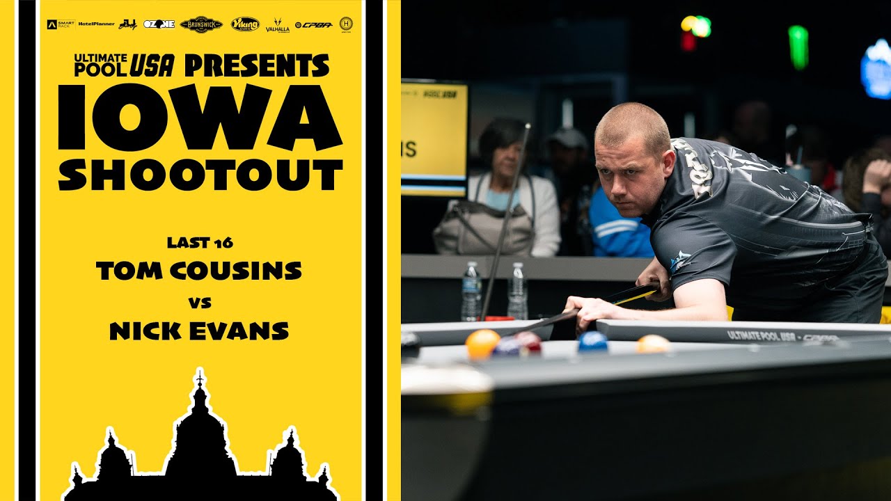 Tom Cousins vs Nick Evans | Last 16 | Ozone Billiards Iowa Shootout