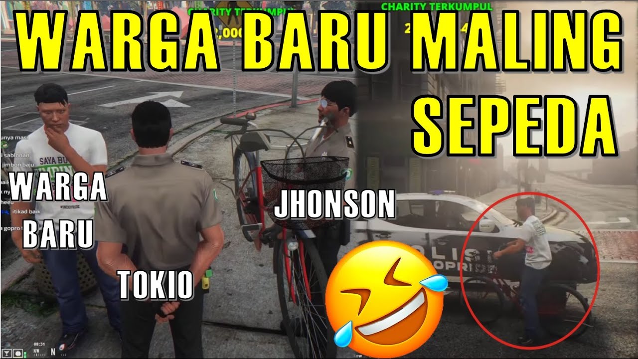 KEKOCAKAN POLISI TOKIO DAN JHONSON PERKARA WARGA BARU YANG MALING SEPEDA !! | NGAKGAK😆| #indopriderp