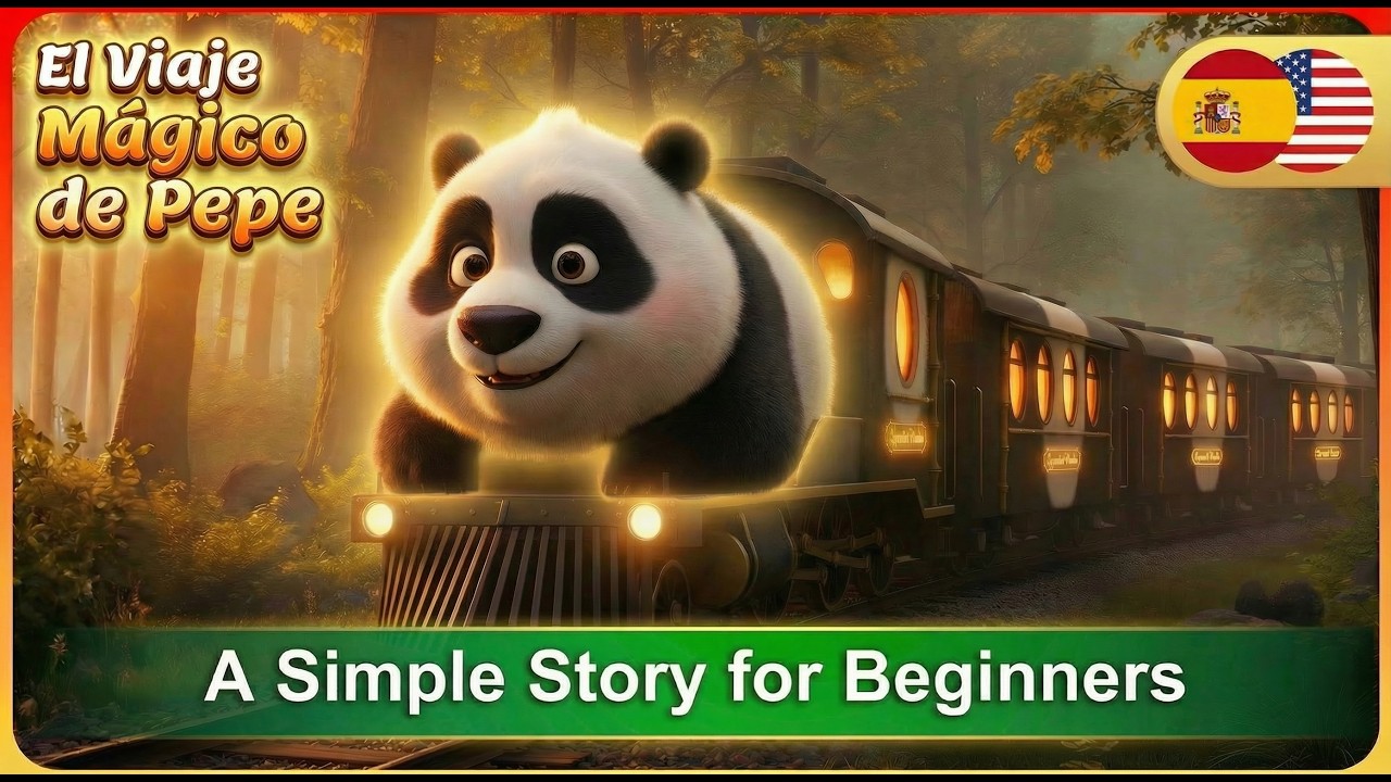 Просто послушайте, как выучить испанский (A1-A2) - История про поезд с пандами