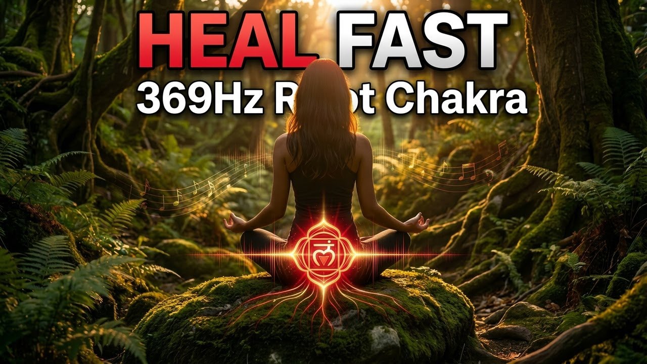 Muladhara Chakra Meditation in 369HZ using Bhimpalasi and Shyam Kalyan ragas. Fast healing