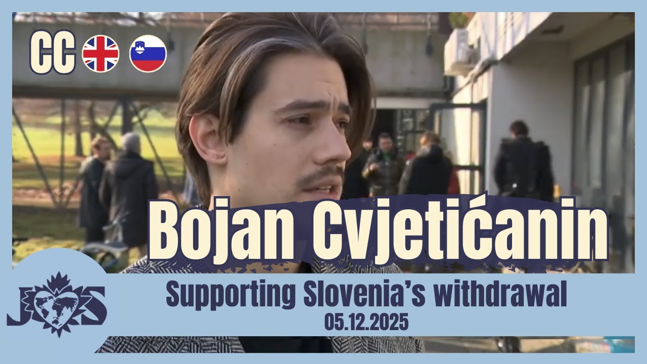 [ENG SUB] Bojan Cvjetićanin supporting Slovenia's withdrawal from Eurovision (05.12.2024)