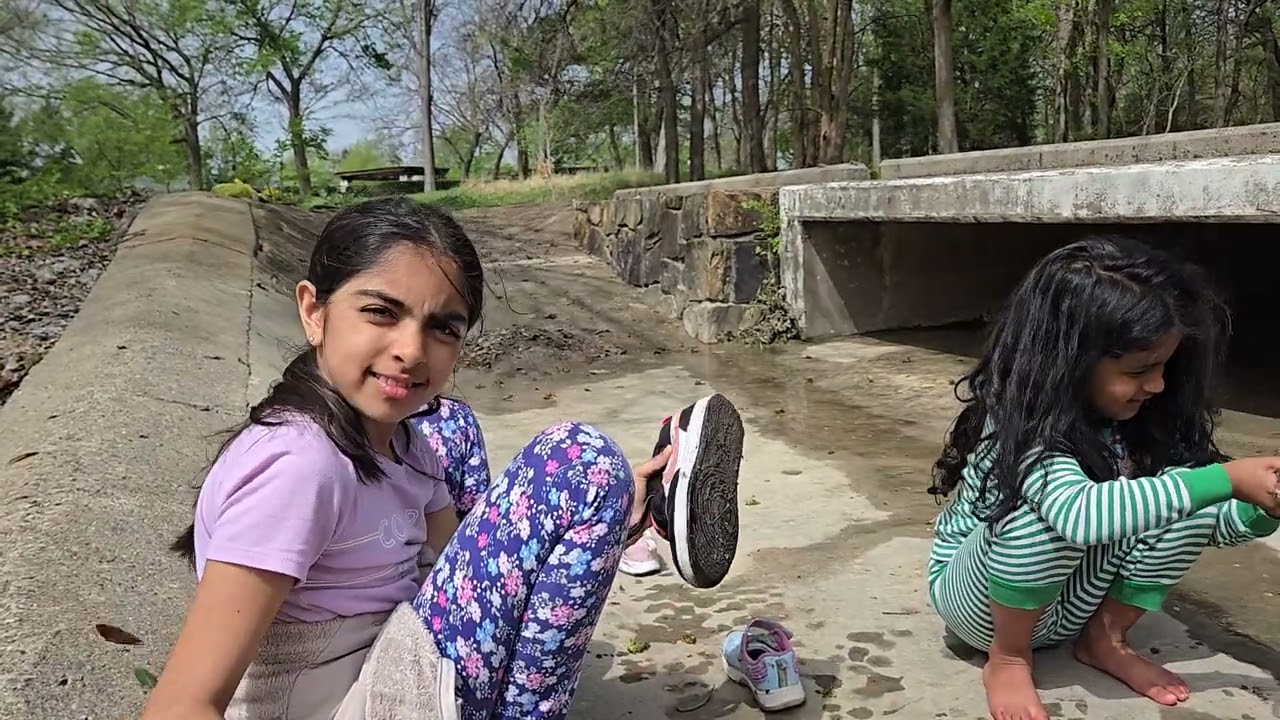 Lady Gang first outing in woods, Shoes cleaning, Mud removal