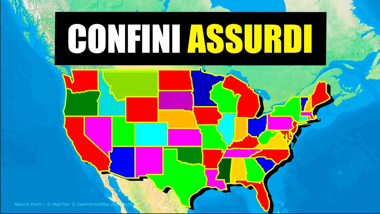 GLI ASSURDI CONFINI DEGLI STATI USA