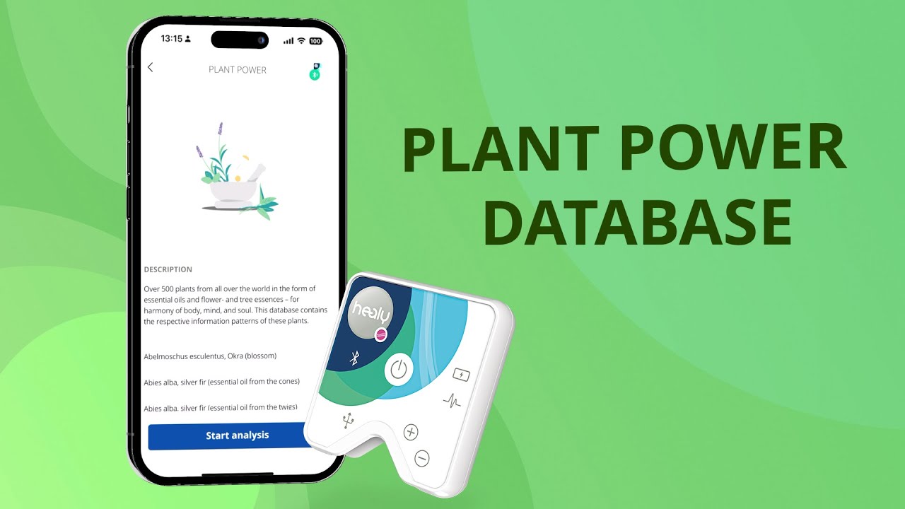🌿 Reconnect with Nature | Plant Power Database for HealAdvisor Analyse Resonance Module