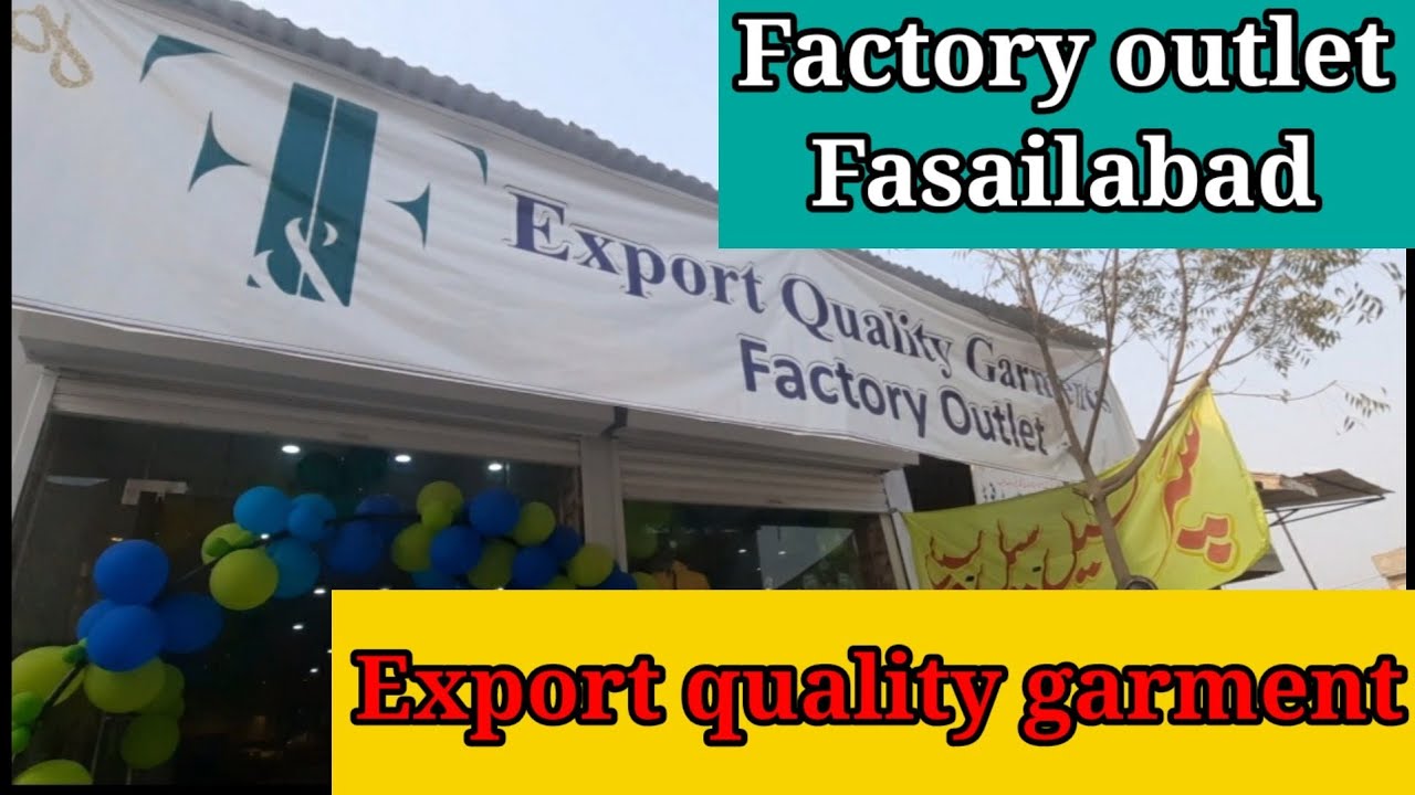 Export quality garment factory outlet store