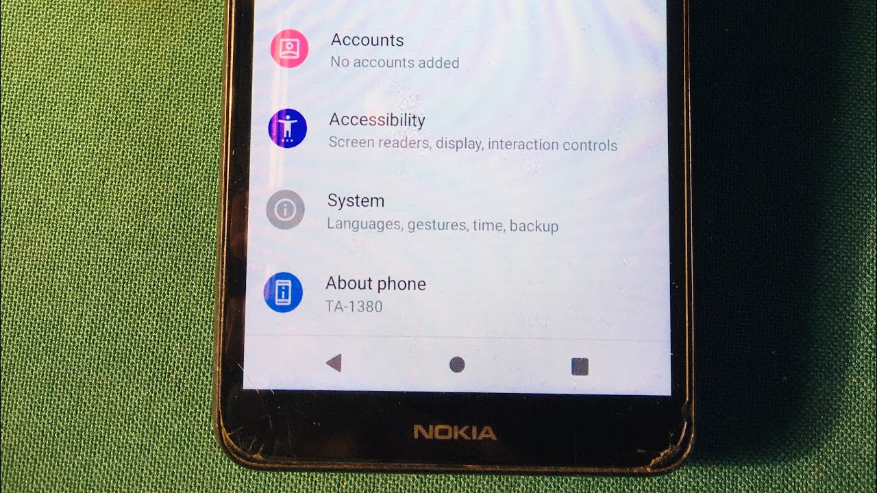 Como remover a conta Google no Nokia TA-1380, C1 2eddition sem sair De casa