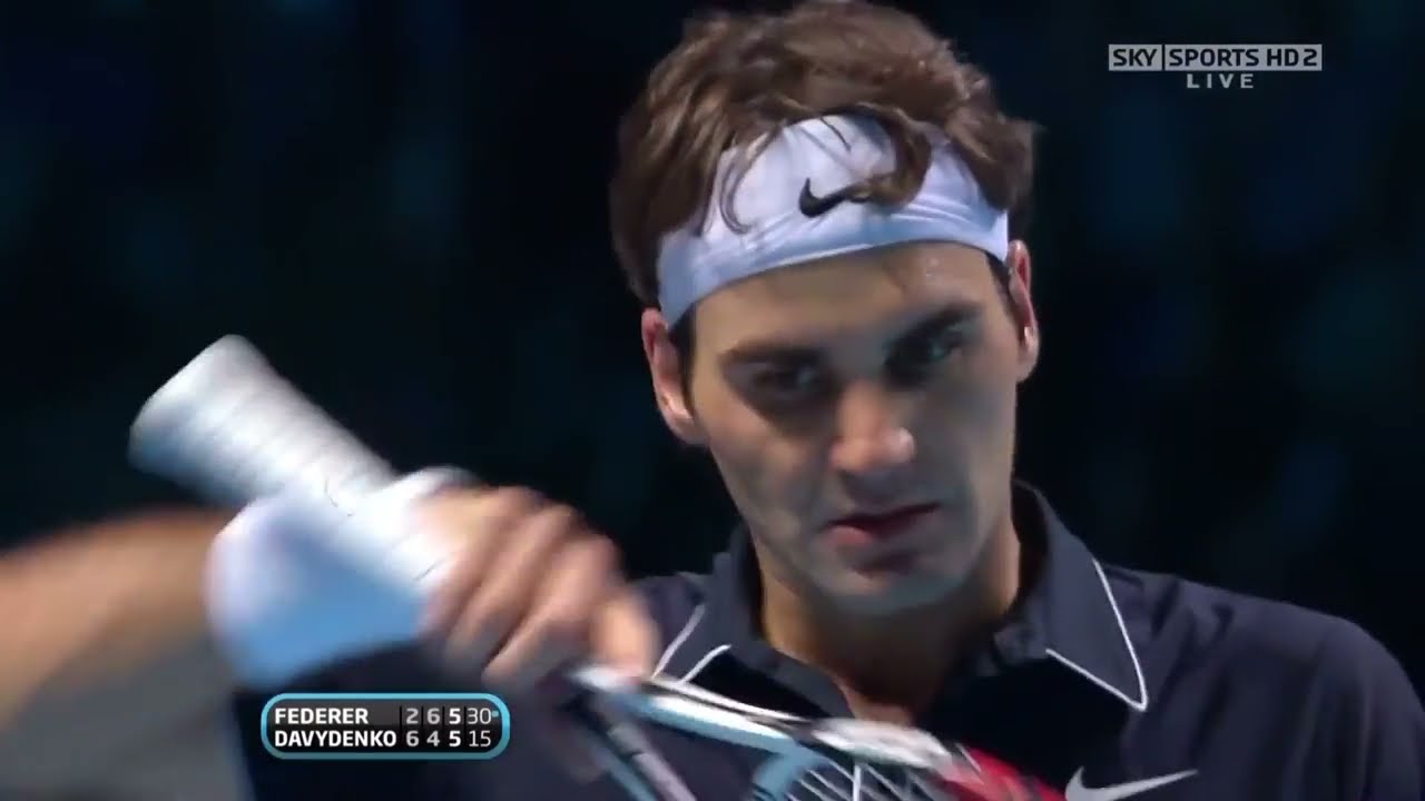 World Tour Finals 2009 SF - R.Federer vs N.Davydenko Highlights