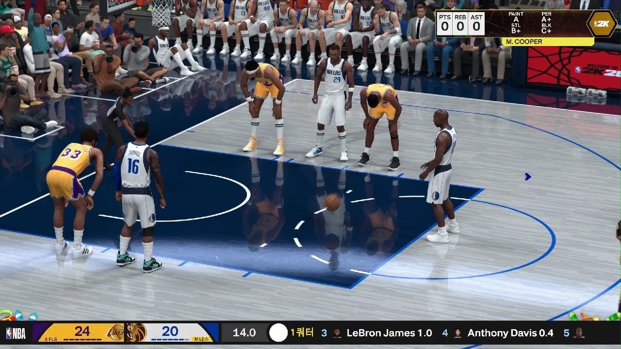 NBA 2K26 2nd Season LA Lakers vs Dallas Mavericks Legend Magic Johnson 31pts