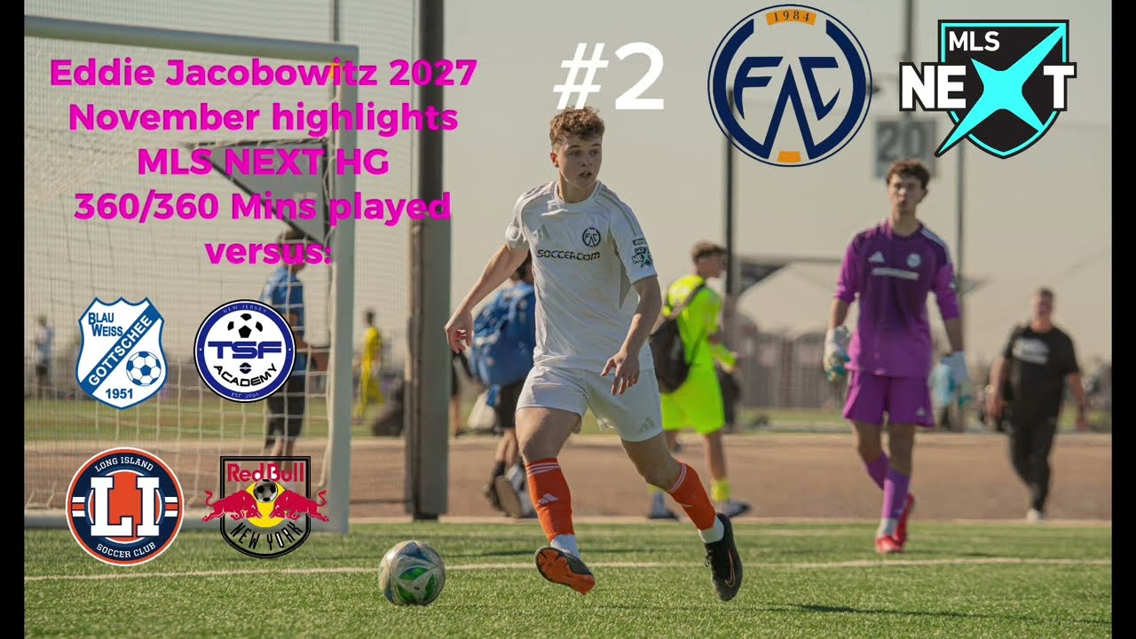 Eddie Jacobowitz November '25 Highlights U17 MLS NEXT Homegrown