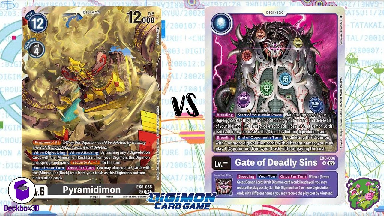 DIGIMON TCG: Local match Pyramidimon (Black) vs Seven Great Demon Lords (Purple) | OOPS!