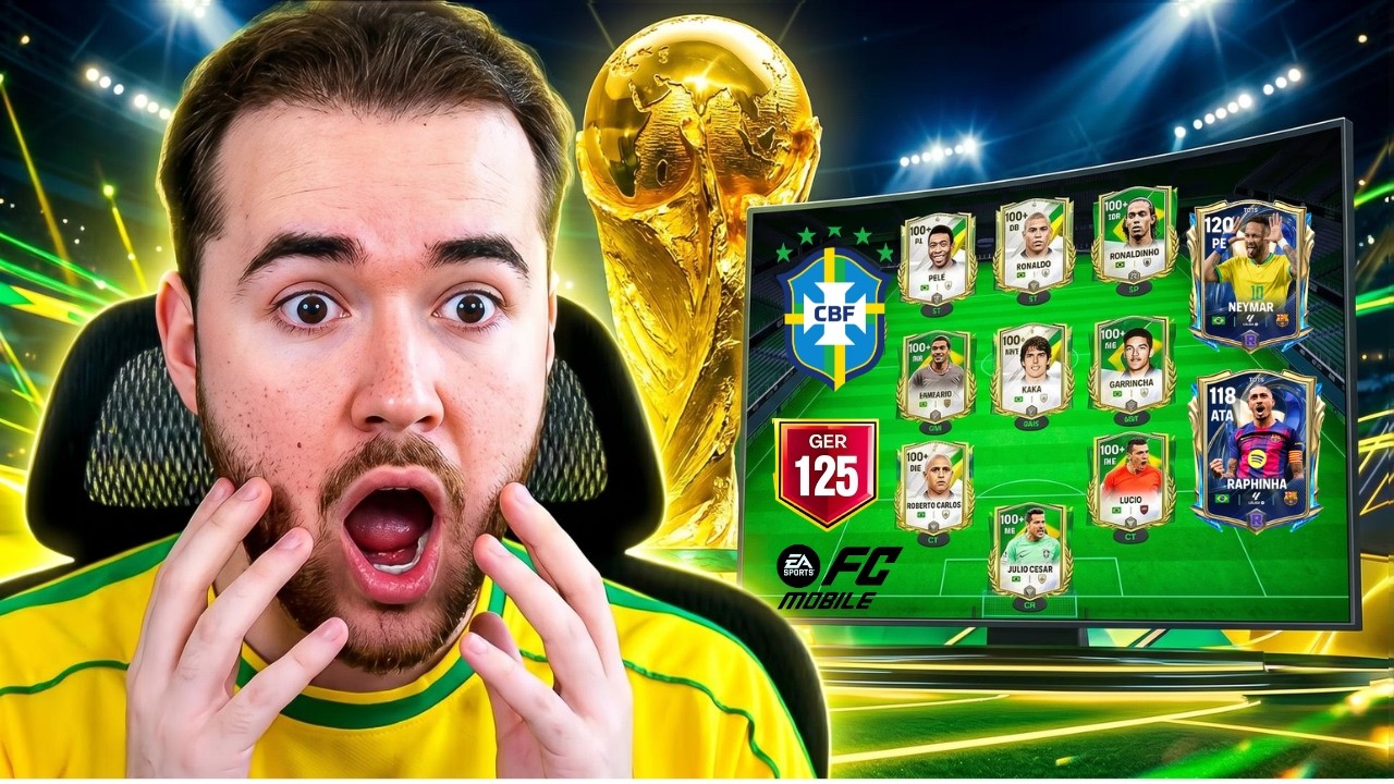 MONTEI a SELE&Ccedil;&Atilde;O BRASILEIRA🟢🟡COPA DO MUNDO no FC Mobile 26