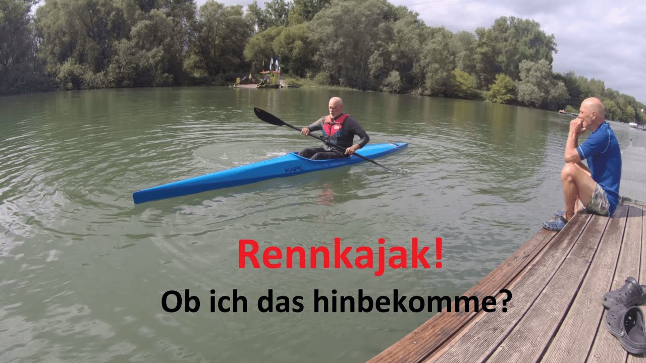 Das erste Mal im Rennkajak, eine klasse Erfahrung. Ich glaube, das macht mir Spaß! #Rennkajak