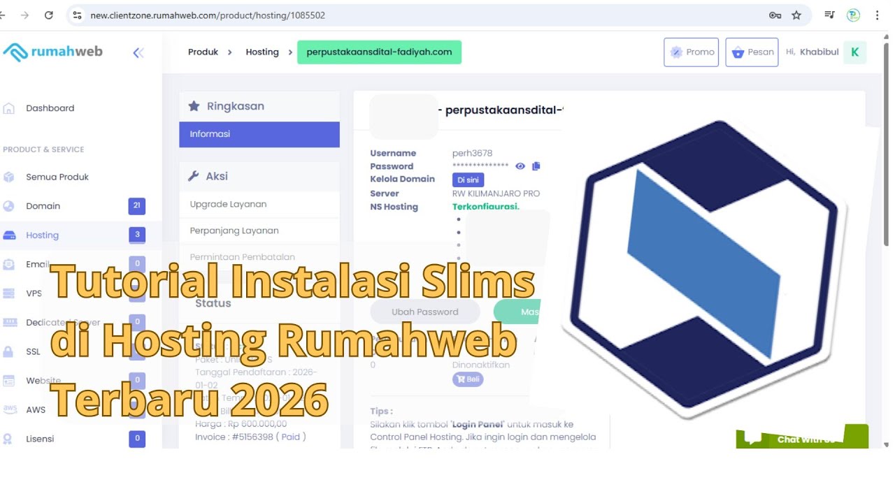 Cara Instal SLiMS 9 Bulian di Hosting Rumahweb Terbaru 2026 | Tutorial Slims | Pustaka Tungga
