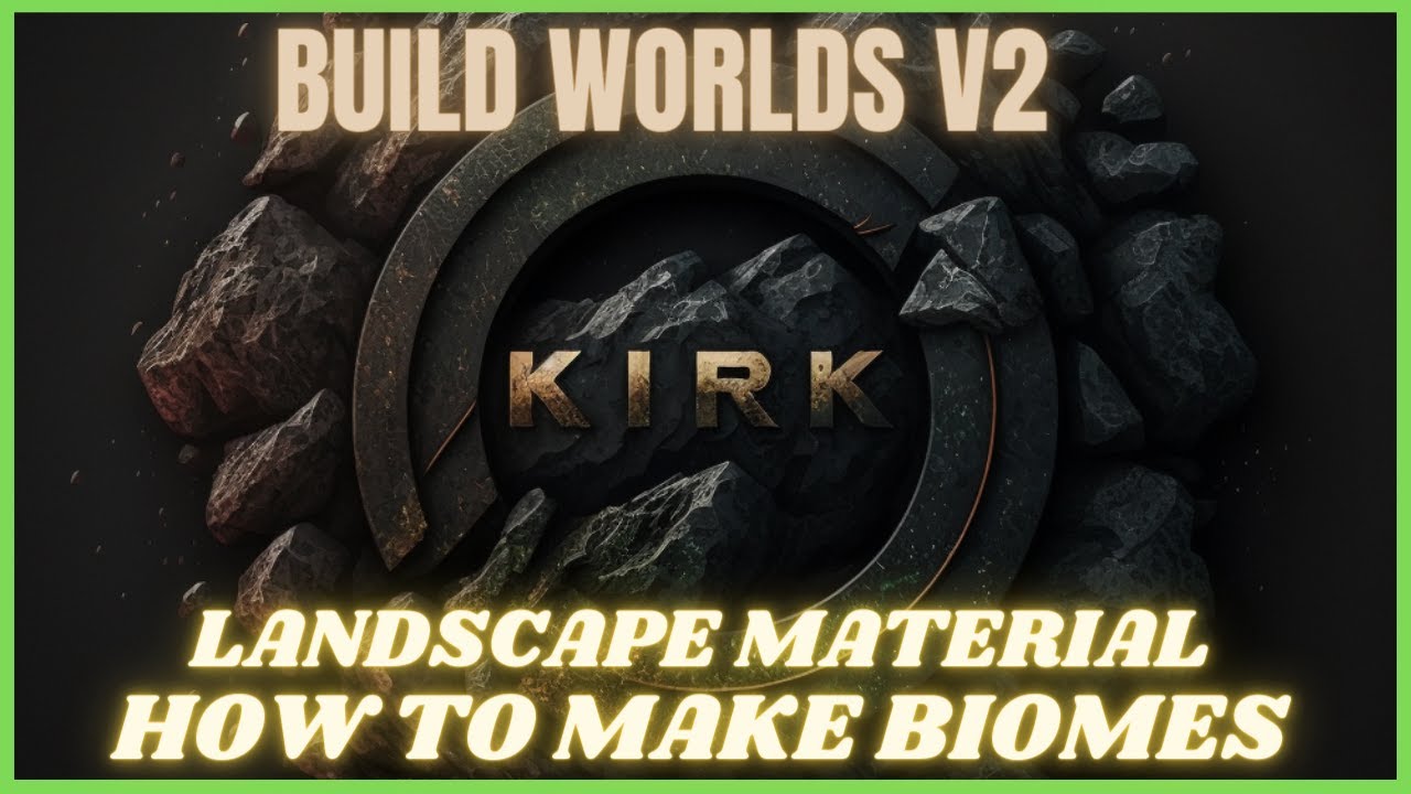 How To Create Biomes For A Landscape Material | Build Worlds V2