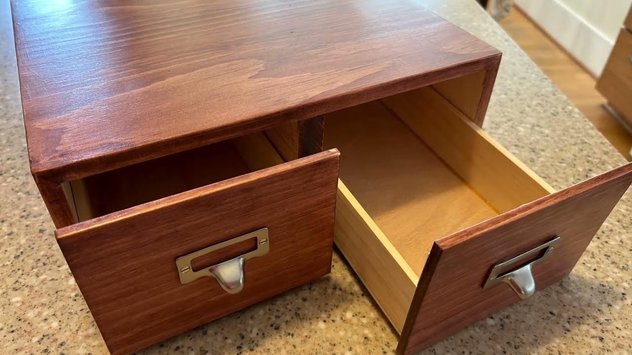 Card Catalog - 2 Drawer - Simple Instructions