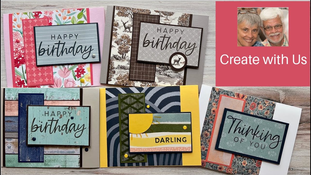 Designer Paper + One Layout = Quick, Beautiful Cards!