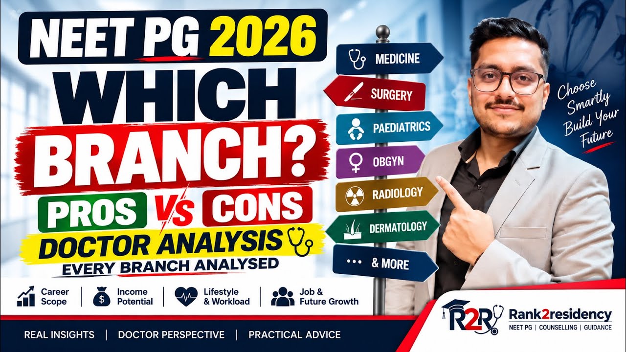 NEET PG 2026: WHICH BRANCH SHOULD YOU CHOOSE? 🔥 Pros & Cons of EVERY BRANCH | Doctor Analysis Result