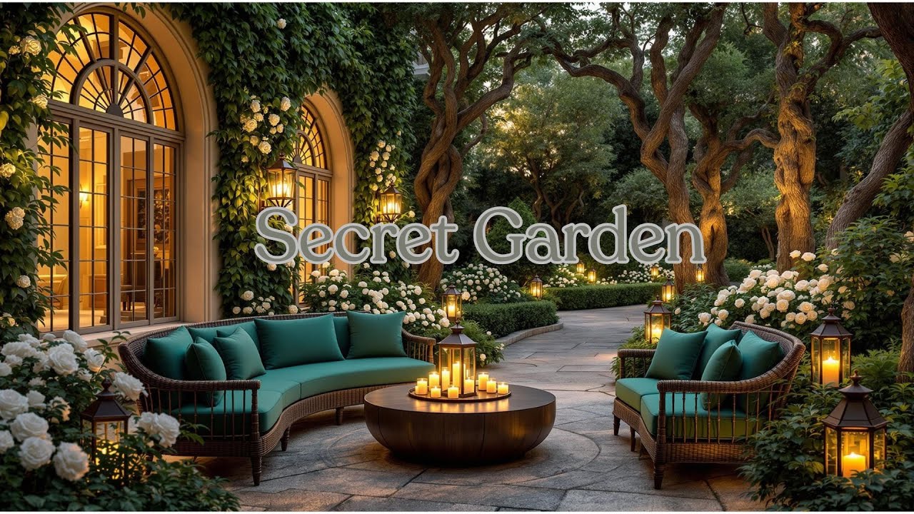 Secret Garden Relaxing Summer Evening Ambience/ Calming Chillout Music