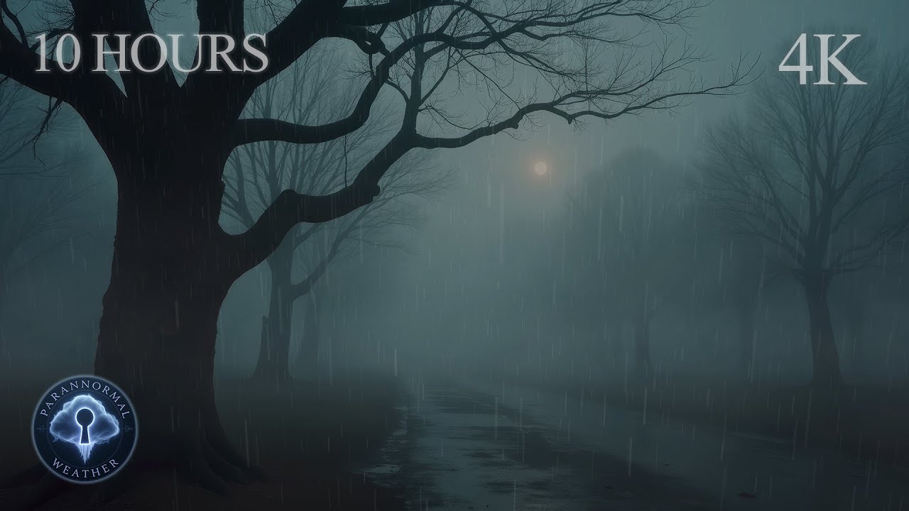 The Ghost Road | 10 Hours of Eerie Rainstorm Through the Liminal Fog