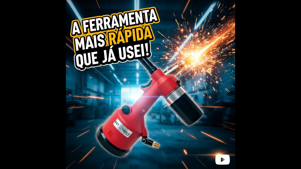 A MELHOR FERRAMENTA que JÁ COMPREI! Rebitador Pneumático #industria #industriametalmecanica