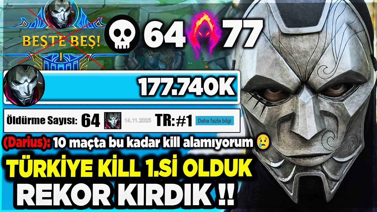 TÜRKİYE KİLL REKORUNU KIRDIM !! 64 KİLL 177K HASAR 1200 AD !!
