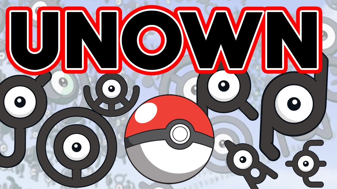 Pokémon todas as formas de Unown