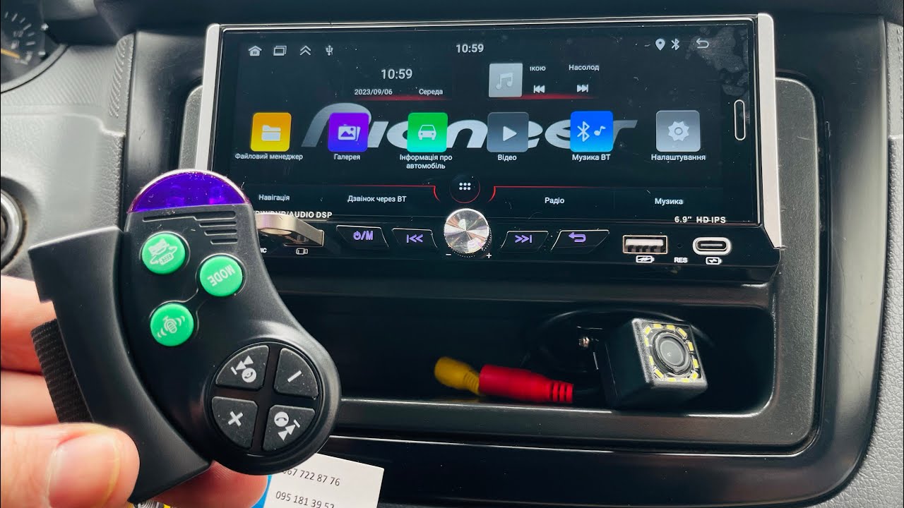 1 Din автомагнітола Turbo Sound 6280A Android 13, DSP + камера + пульт на кермо✅