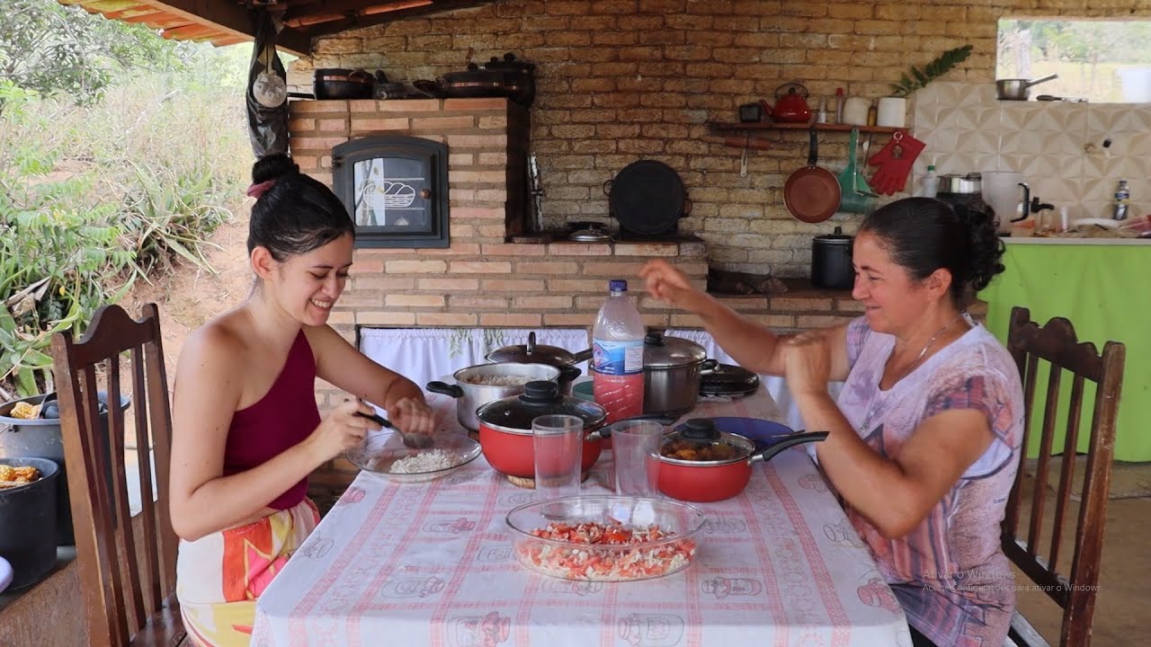 GRAÇAS A DEUS ESTOU MELHOR + NOSSO ALMOÇO DE DOMINGO + COLHEITA DE ACEROLA IMPROVISADA 