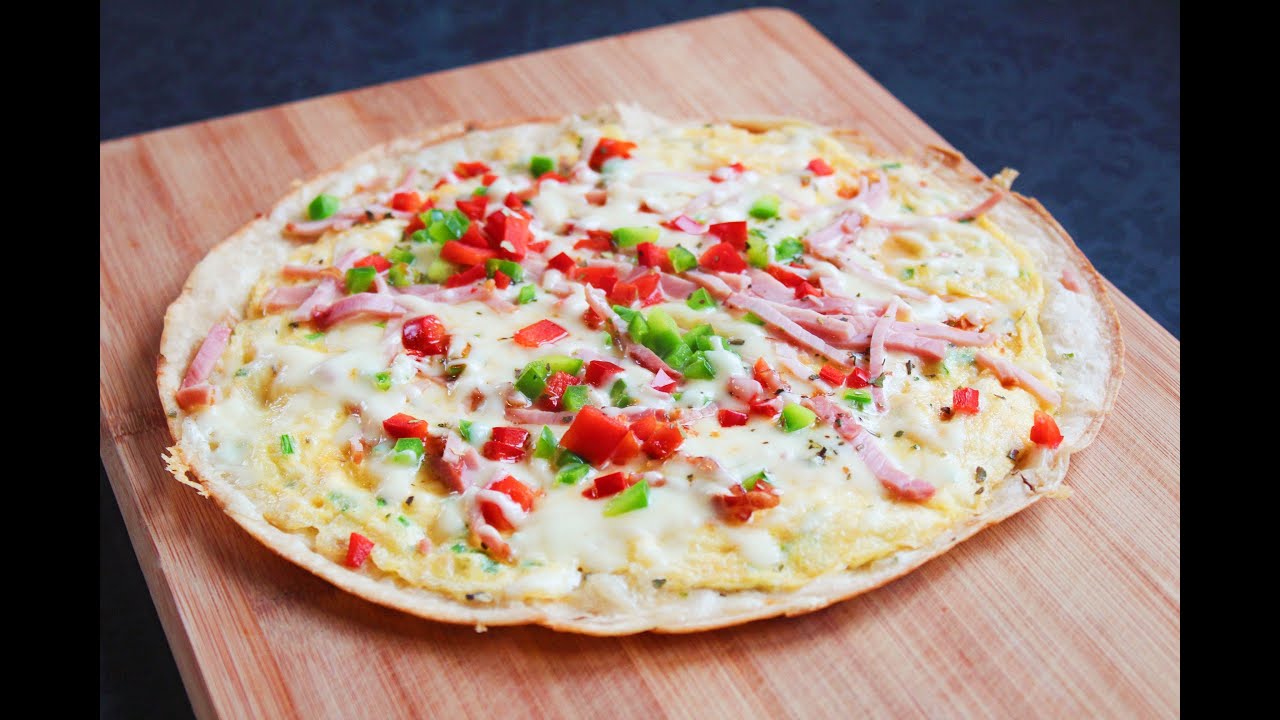 Pizza z patelni tortilla ala pizza szybka i smaczna przekąska :-)