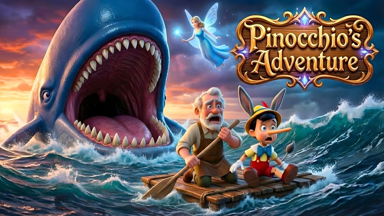 Pinocchio - A Wooden Boy&rsquo;s Wish | Retelling of a Magical Bedtime Fairy Tales in English