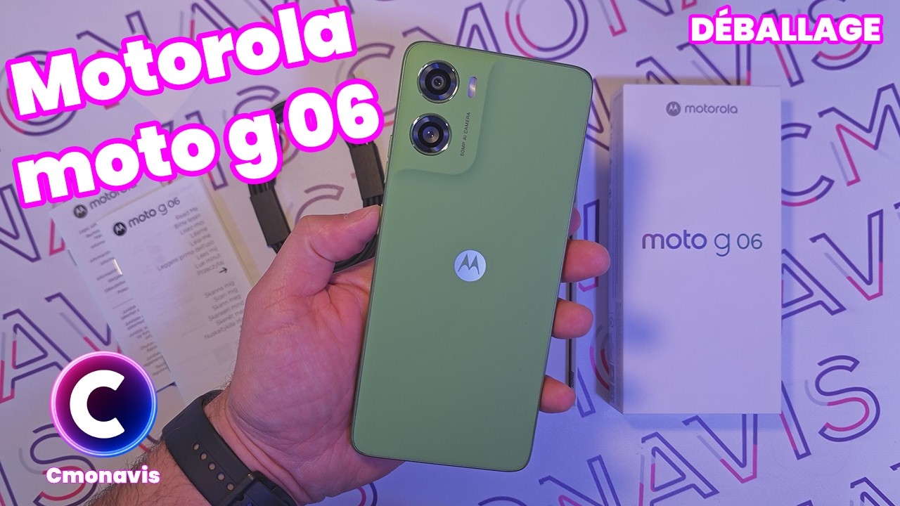Déballage Motorola Moto G06