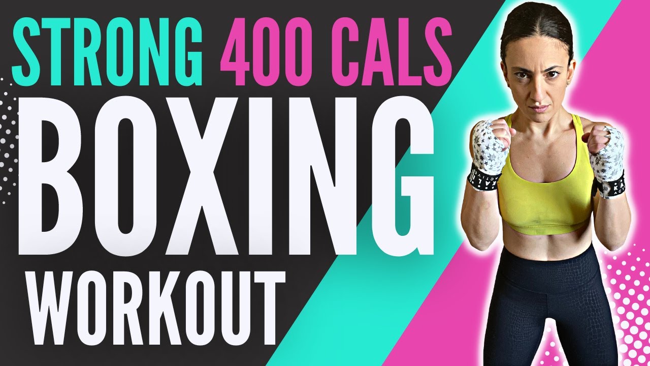 Burn 400 Cals SHADOW BOXING Workout (Punches + Dumbbells)//SYLVIA NASSER