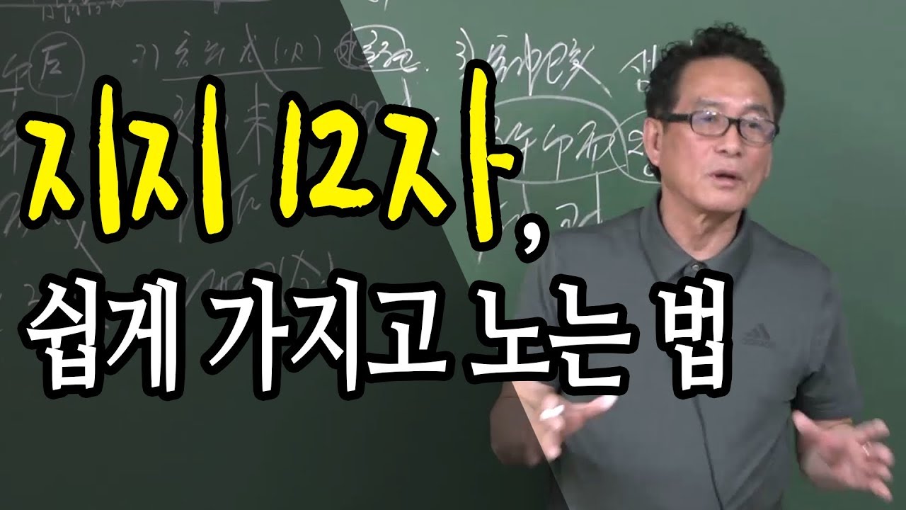 지지12자 쉽게 가지고 노는 방법 : 지지물상론 특강 - 대통인 지정도 선생님