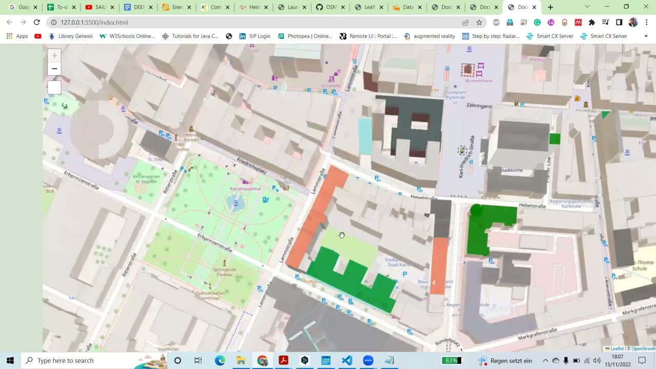 Web mapping: Create 3D Building |  OSMBuilding | Tutorial 16 | Leaflet | JS | WebGIS| python