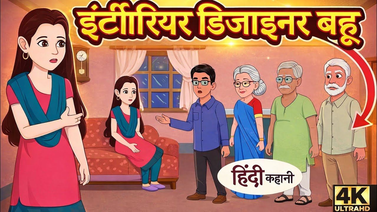 Kahani इंटीरियर डिजाइनर बहू - hindi Kahani Storytime | Kahani | Bedtime Stories | Comedy | Funny