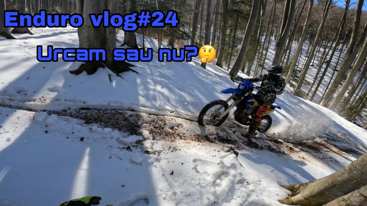 Enduro vlog#24 Urcam sau nu🤔traseu greu pe zapada mare❄️💪🚀Prima iesire pe primavara 2026🌳☀️
