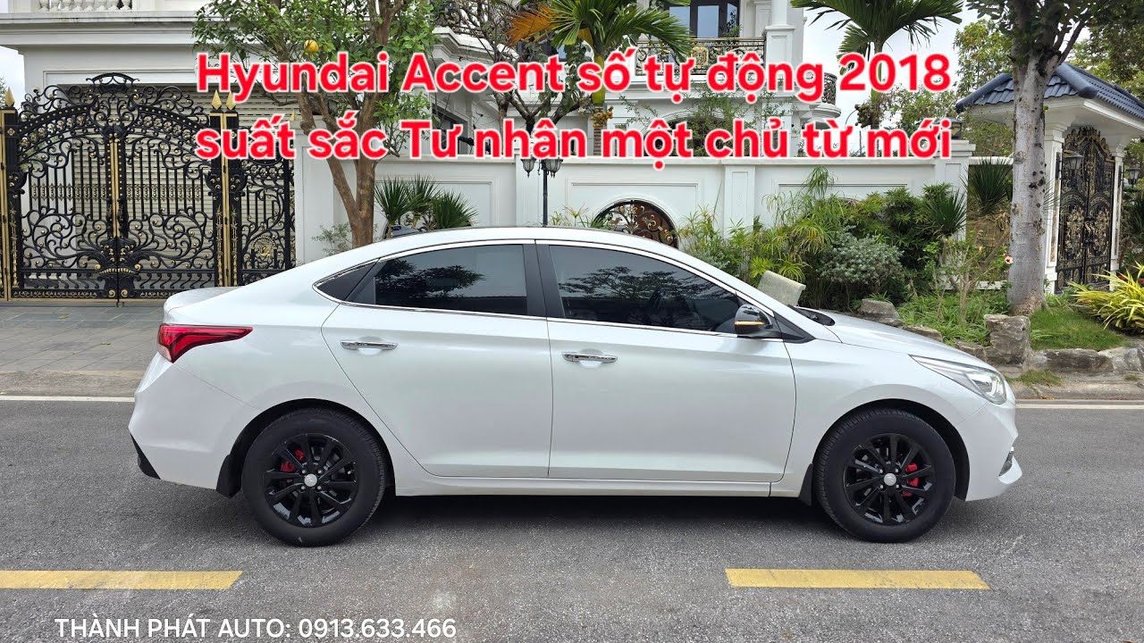 🦄 Hyundai Accent số tự động 2018 suất sắc | Xe tư nhân một chủ từ mới máy số zin chất | 0913.633.466