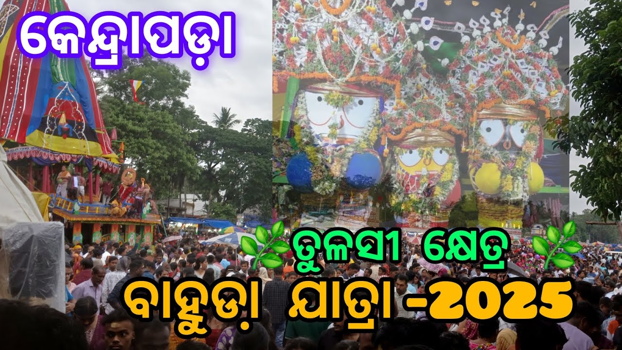 Bahuda jatra / ବାହୁଡ଼ାଯାତ୍ରା /କେନ୍ଦ୍ରାପଡ଼ା /ତୁଳସୀକ୍ଷେତ୍ର /2025 #rathayatra  #kendrapara #baladevjew 