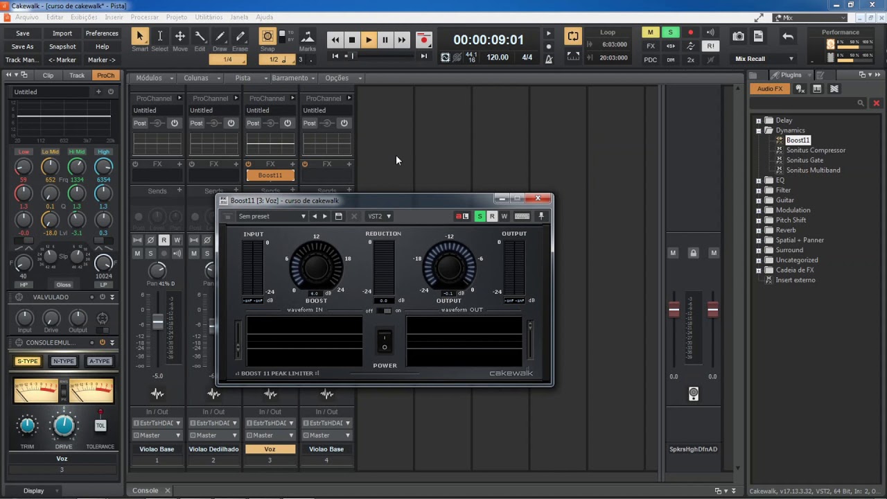 PLUGINS E EFEITOS NO CAKEWALK BANDLAB