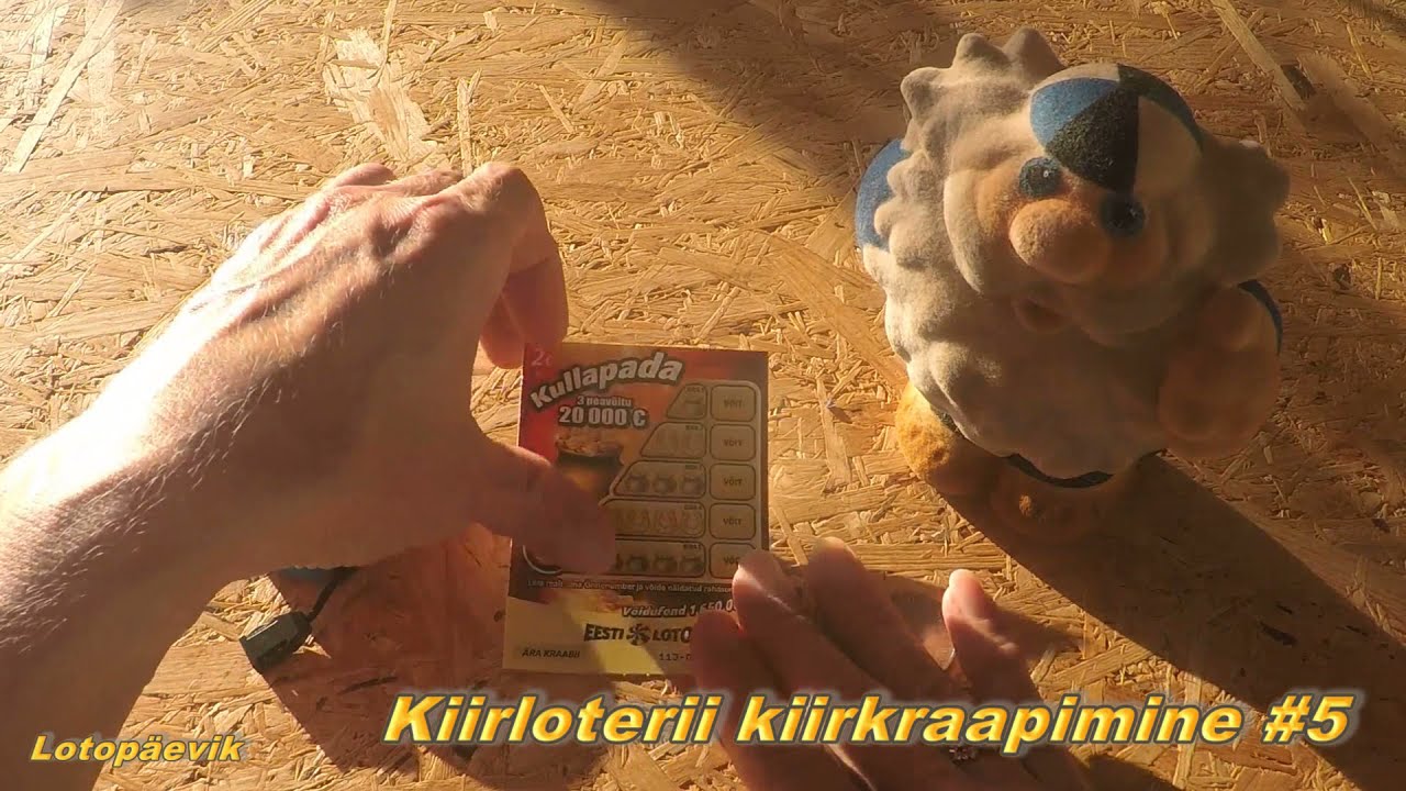 Kiirloterii kiirkraapimine #5 Kullapada 10