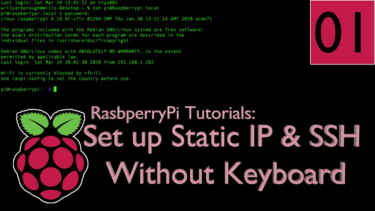 Set up SSH / Static IP Address Without Mouse and Keyboard - RaspberryPi Tutorial #01 | 4K TUTORIAL