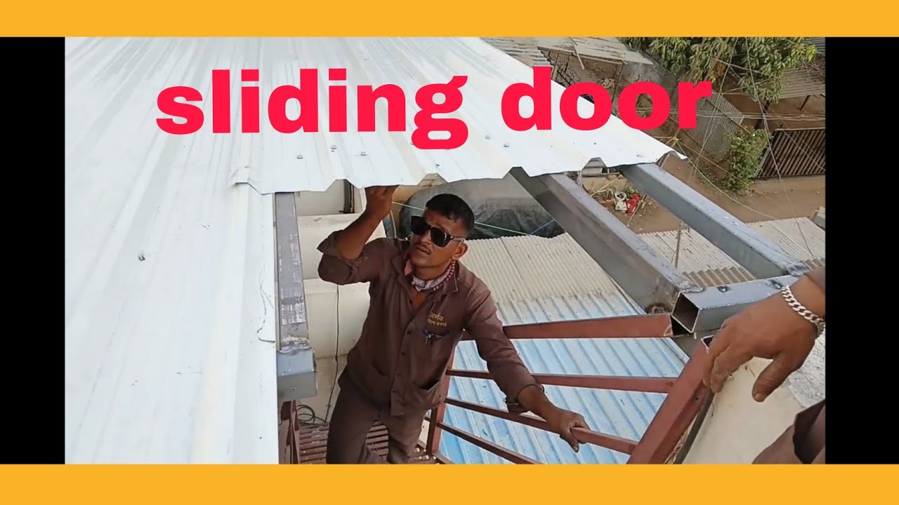 sliding door#Roofing shed..full detail video #
