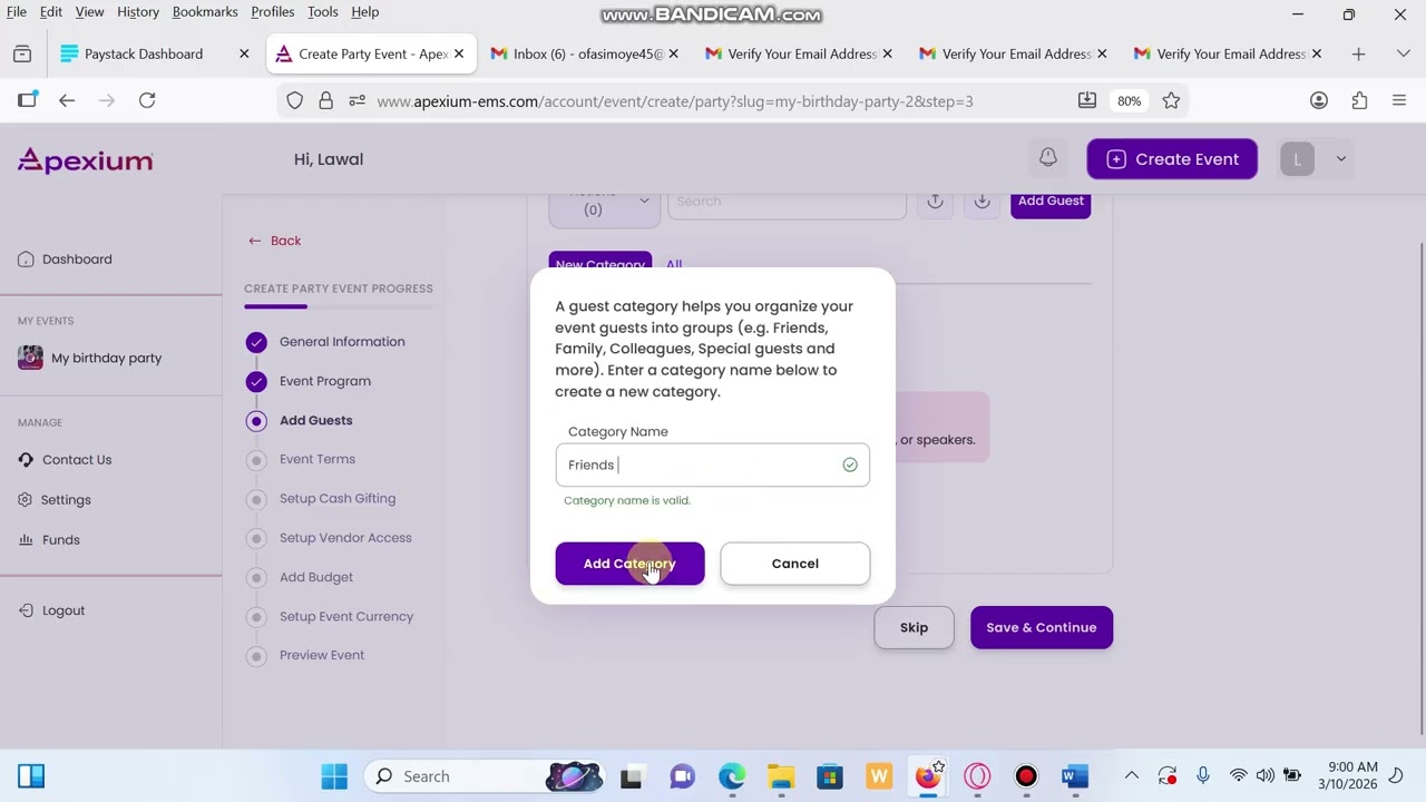 How to Create & Manage Event on Apexium