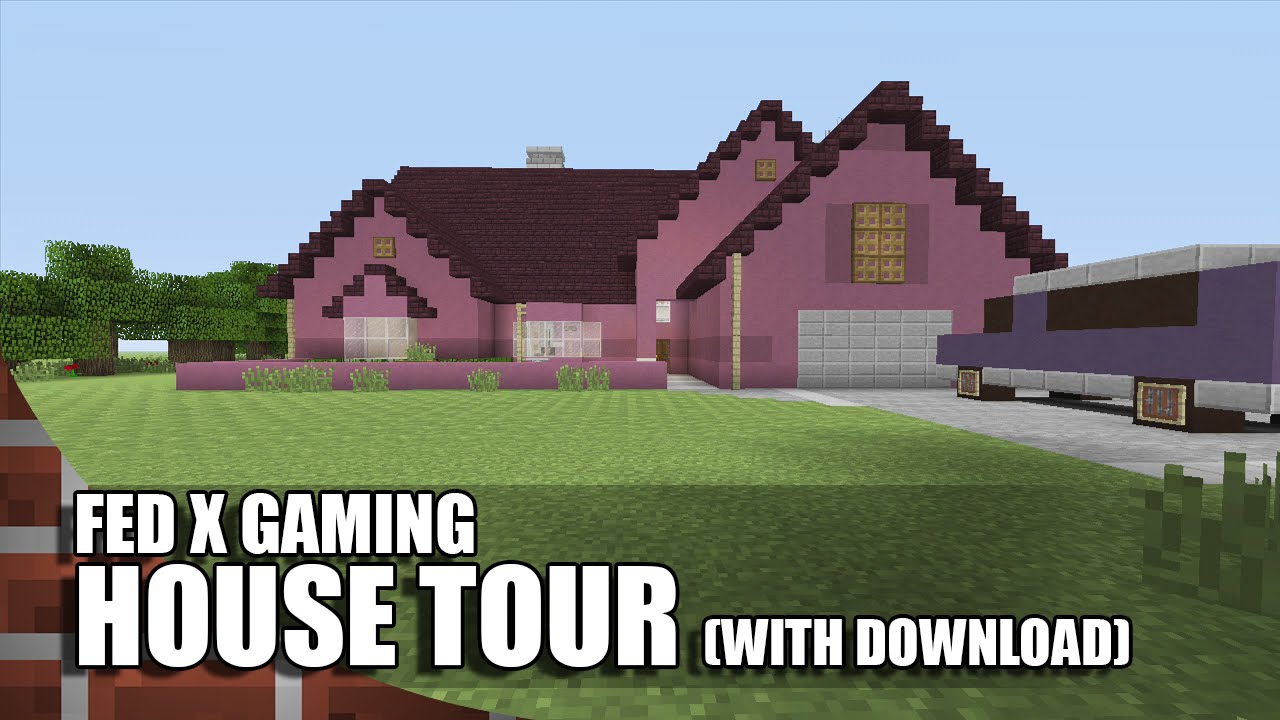 Fed X Gaming's Real House In Minecraft!