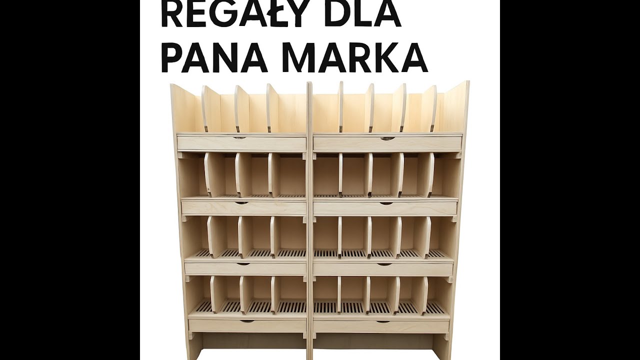 🔨 Regały na wdowy 18 cm jedno siodełko dla Pana Marka &ndash; solidna robota z drewna i sklejki!