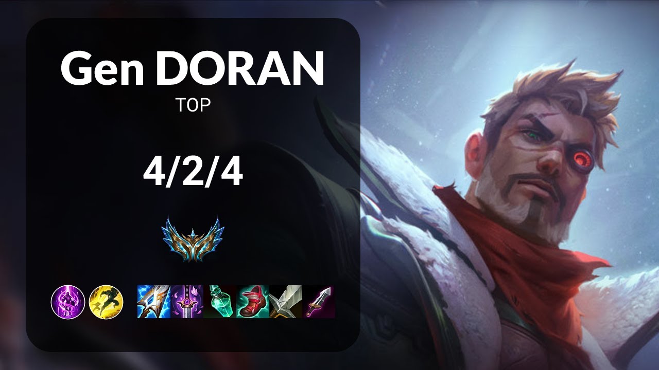 Gen Doran Jayce vs T1 Zeus Twisted Fate TOP - KR CHALLENGER Patch 14.5