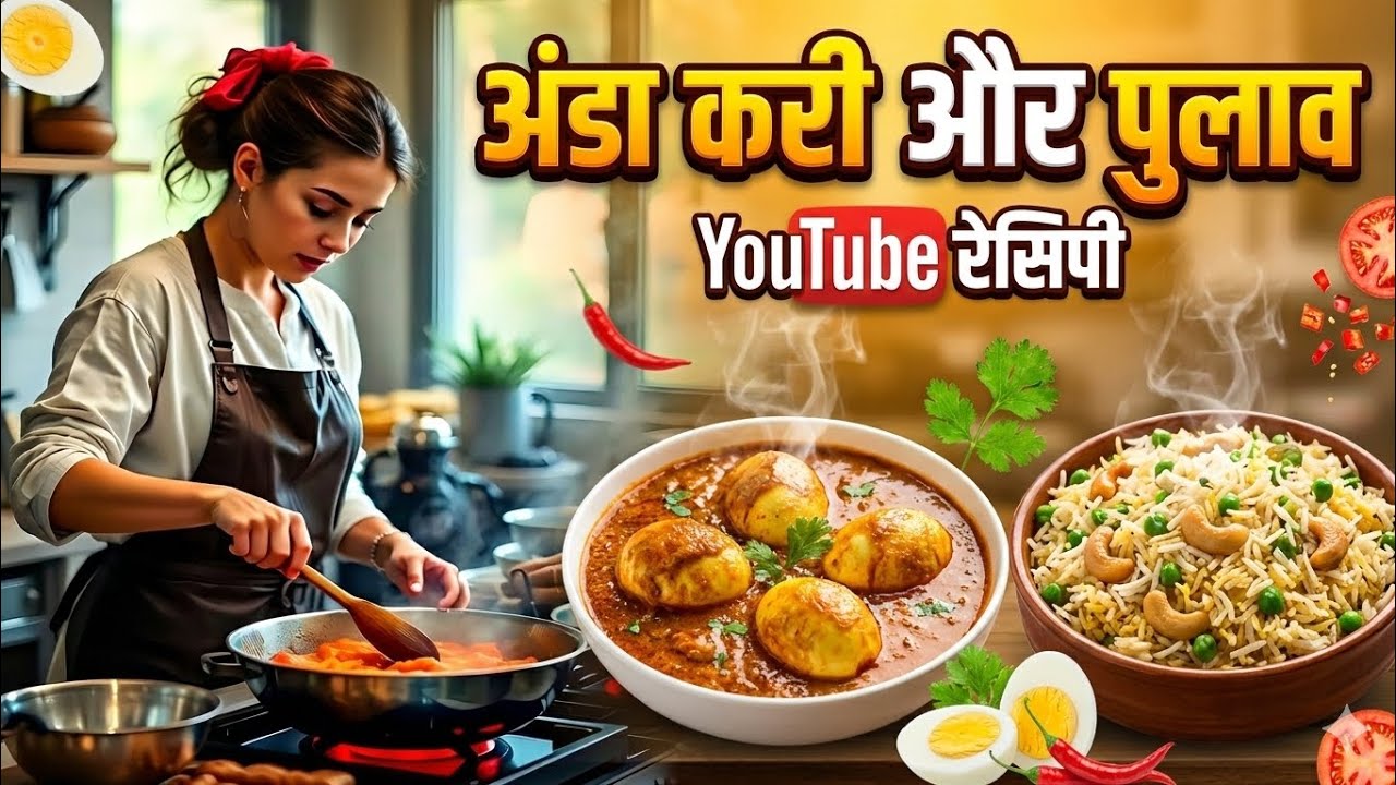 How to make egg curry and rice  pulaw :   नए तरीके से अंडा करी और पुलाव।।