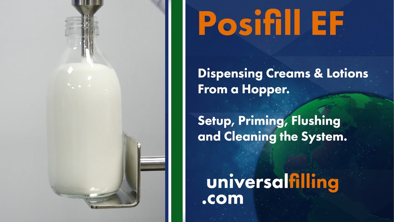 How to use the Posifill EF semi automatic liquid filling machine | Universal Filling Machine Company