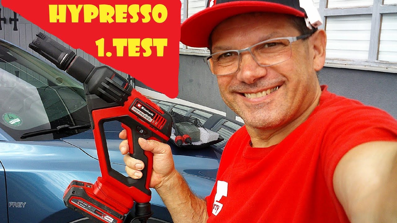 Akku Reinigigungspistole PRAXISTEST Einhell Hypresso 18/24 @Einhell Harry @Einhell