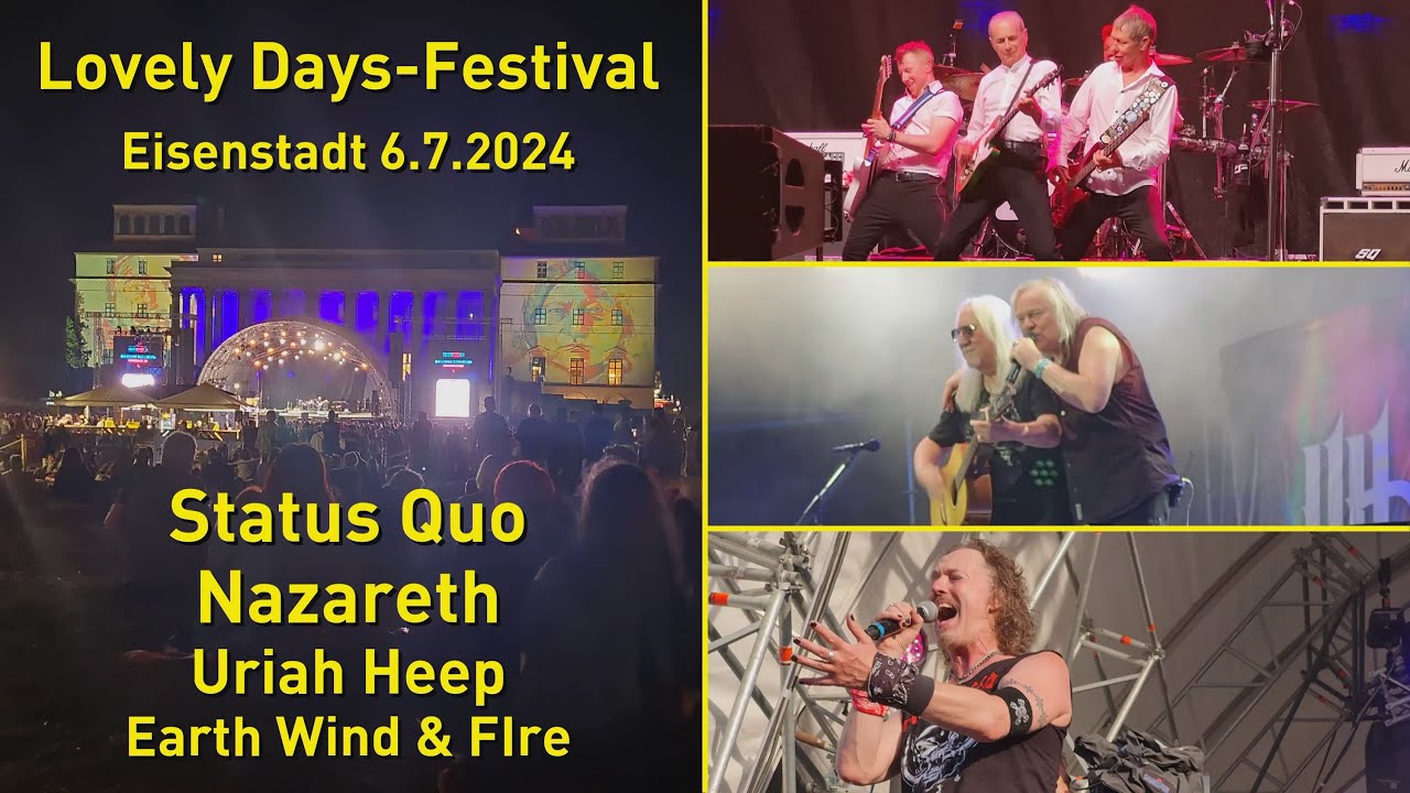 LOVELY DAYS - Festival 2024 mit STATUS QUO, NAZARETH, URIAH HEEP